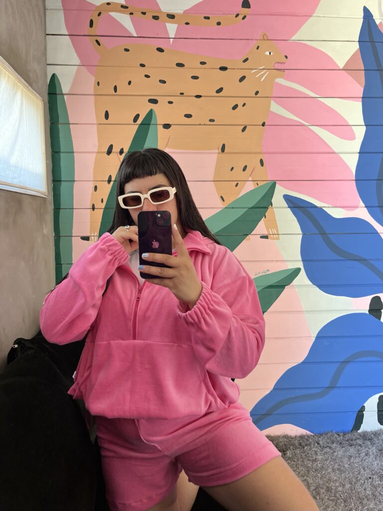 Buzo Mura rosa