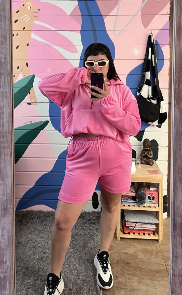 Buzo Mura rosa