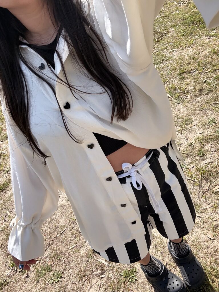 Camisa Camelia crudo