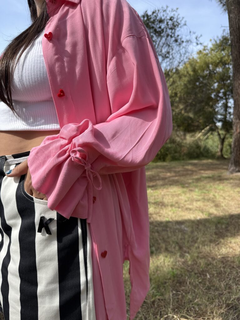 Camisa Camelia rosa