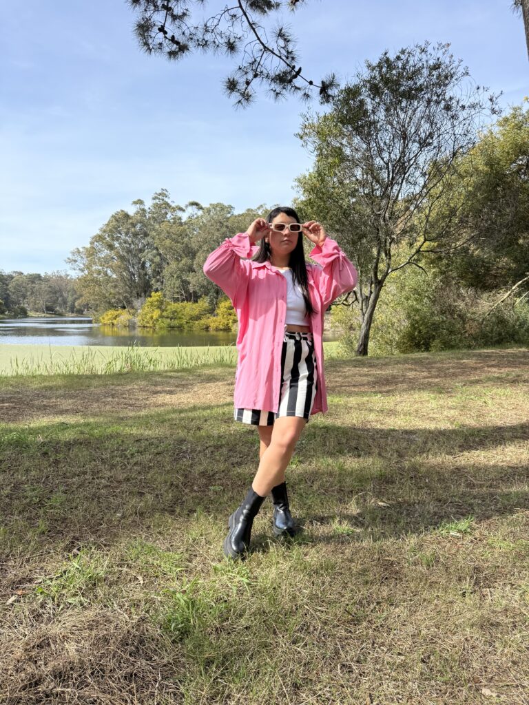 Camisa Camelia rosa