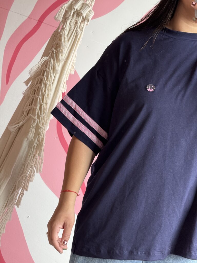 Remeron ibiza azul m/rosa