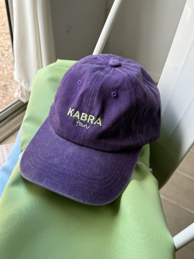 Gorro fan violeta / verde