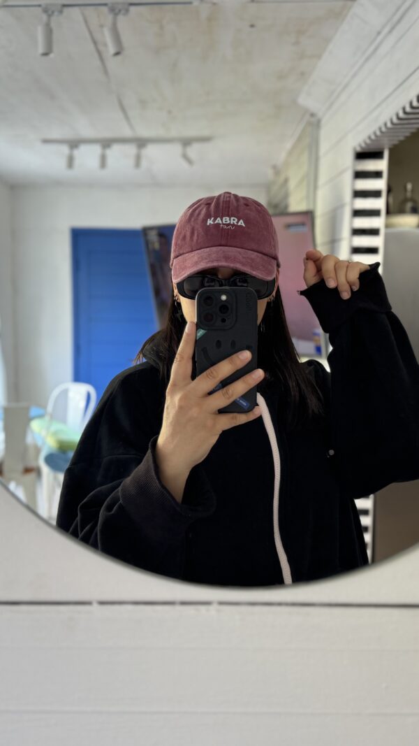 Gorro fan bordo / celeste